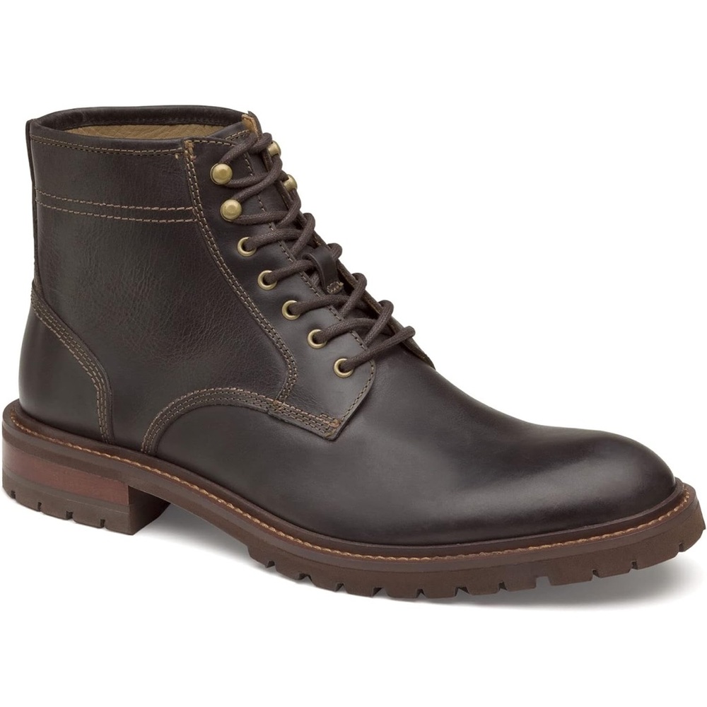 Johnston and Murphy Men’s Barrett Plain Toe Dress Casual Lace Up Boots Size 8.5